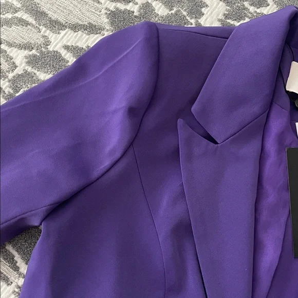 NWT 4th & Reckless Chic Purple Blazer with Cutout Design - Picture 9 of 12